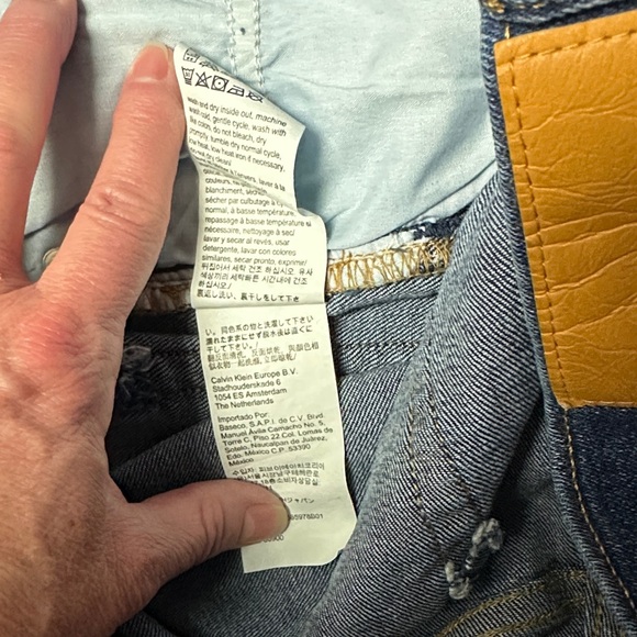 Calvin Klein Straight Dark Blue Denim Jeans CKJ035 34/30 - Picture 11 of 11